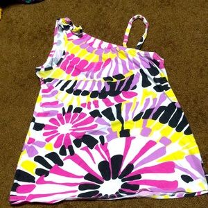 Arizona Jean Company tank Girls size 14 - 16 very cute floral  top EUC
